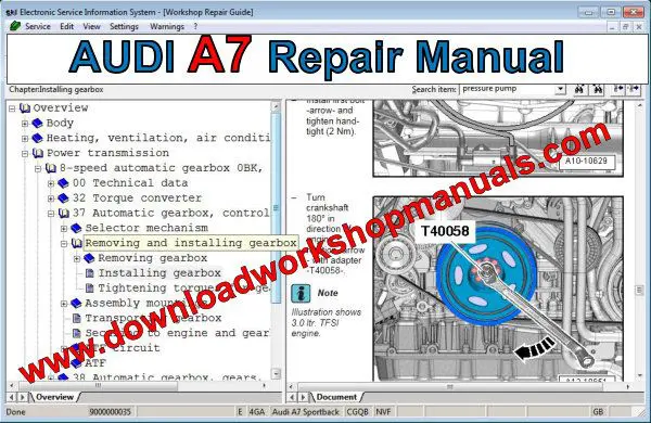 AUDI A7 Repair Manual