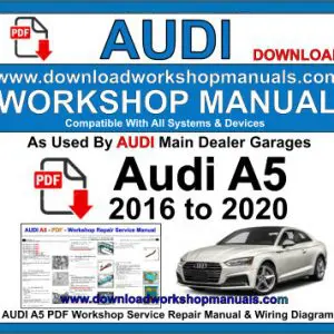 Audi A5 2016-2020 service repair manual PDF download
