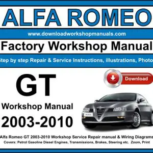 Alfa Romeo GT service repair manual PDF download