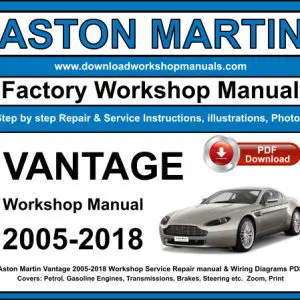 Aston Martin Vantage service repair manual PDF download