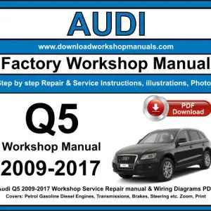 Audi Q5 2009-2017 service repair manual PDF download