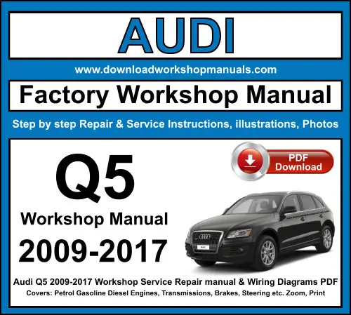 Audi Q5 2009-2017 service repair manual PDF download