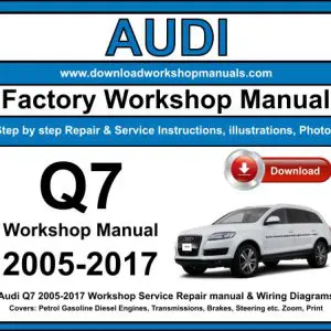 Audi Q7 2005-2017 service repair manual PDF download