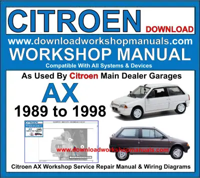 Citroen AX 1989-1998 service repair manual PDF download