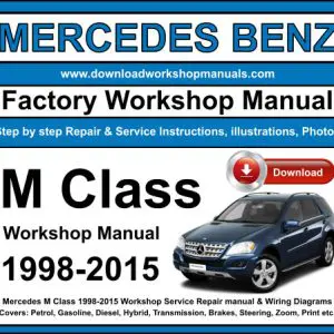 Mercedes M Class service repair manual PDF download