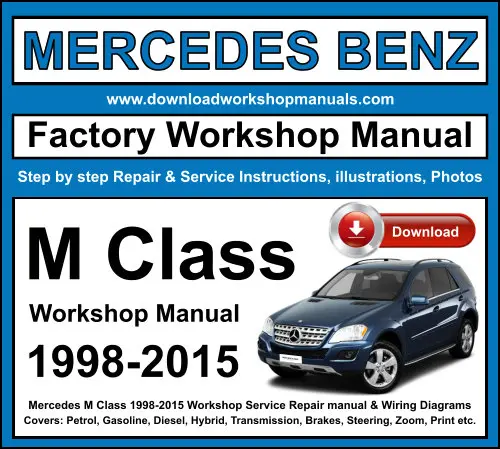 Mercedes M Class service repair manual PDF download