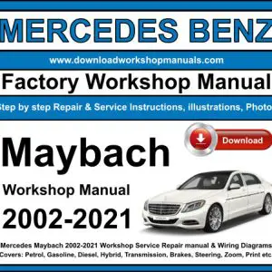 Mercedes Maybach service repair manual PDF download