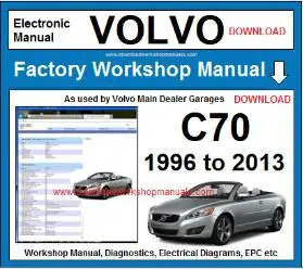 Volvo C70 1996-2013 service repair manual PDF download