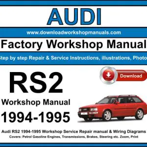 Audi RS2 Avant 1994-1995 service repair manual PDF download