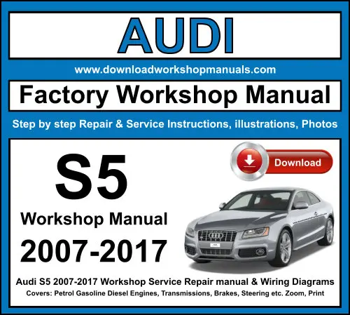 Audi S5 2007-2017 service repair manual PDF download