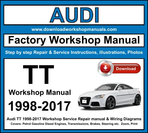 Audi TT 1998-2017 service repair manual PDF download