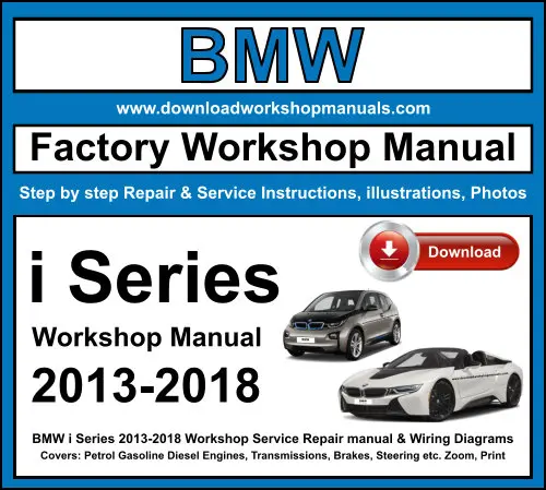 BMW i Series 2013-2018 service repair manual PDF download