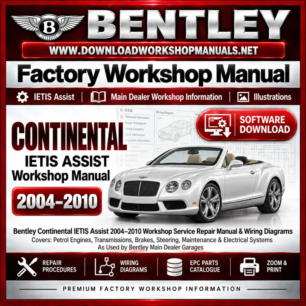 Bentley Continental Series 2004-2010 workshop service repair manual software download