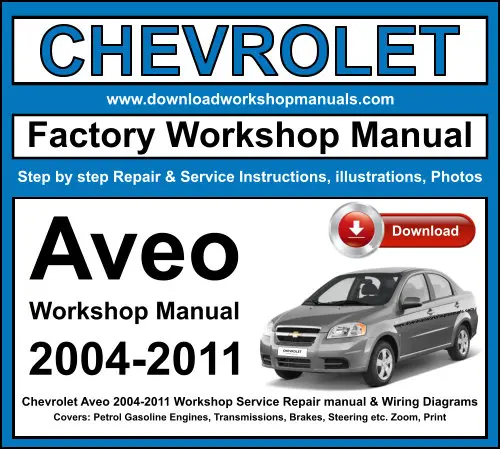 Chevrolet Aveo 2004-2011 service repair manual PDF download