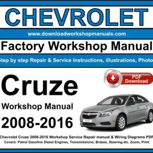 Chevrolet Cruze 2008-2016 service repair manual PDF download