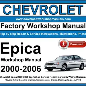 Chevrolet Epica 2000-2006 service repair manual PDF download