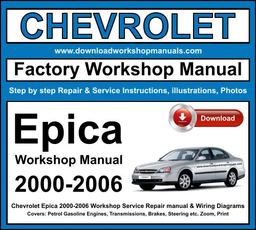 Chevrolet Epica 2000-2006 service repair manual PDF download