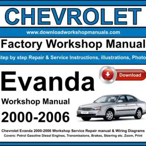 Chevrolet Evanda 2000-2006 service repair manual PDF download