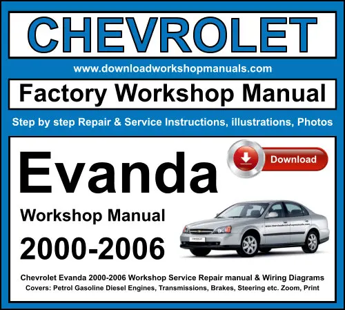 Chevrolet Evanda 2000-2006 service repair manual PDF download