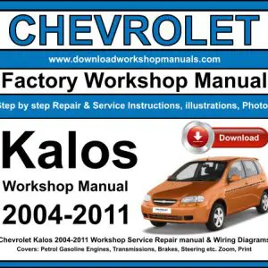 Chevrolet Kalos 2004-2011 service repair manual PDF download