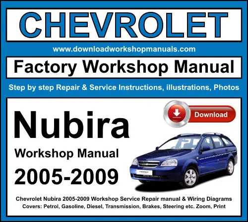 Chevrolet Nubira 2005-2009 service repair manual PDF download