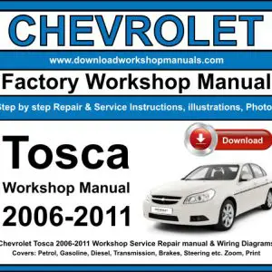 Chevrolet Tosca 2006-2011 service repair manual PDF download