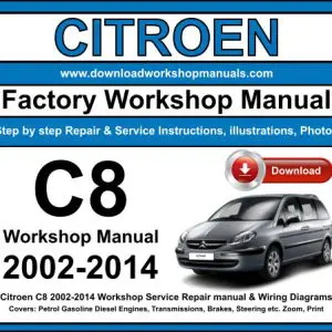 Citroen C8 2002-2014 service repair manual PDF download