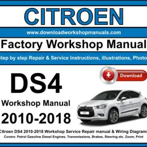 Citroen DS4 2010-2018 service repair manual PDF download