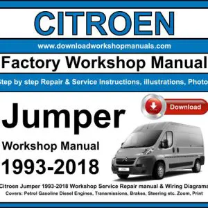 Citroen Jumper 1993-2018 service repair manual PDF download