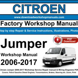 Citroen Jumper 2006-2017 service repair manual PDF download