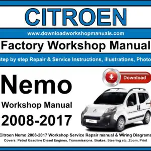 Citroen Nemo 2008-2017 service repair manual PDF download