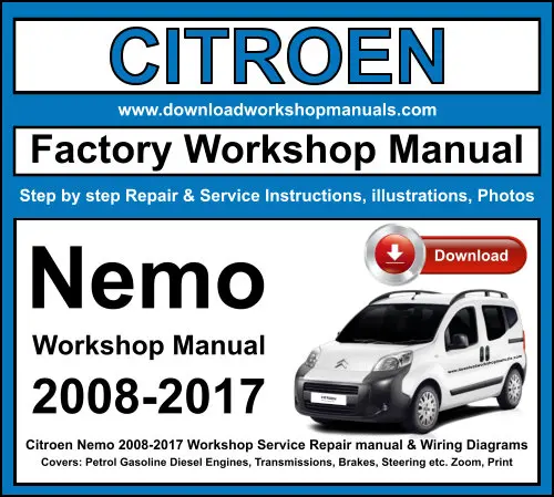 Citroen Nemo 2008-2017 service repair manual PDF download