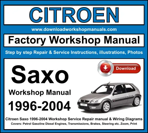 Citroen Saxo 1996-2004 service repair manual PDF download