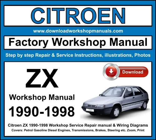 Citroen ZX 1990-1998 service repair manual PDF download