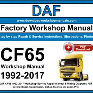 DAF CF65 service repair manual PDF download