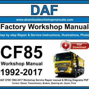 DAF CF85 service repair manual PDF download