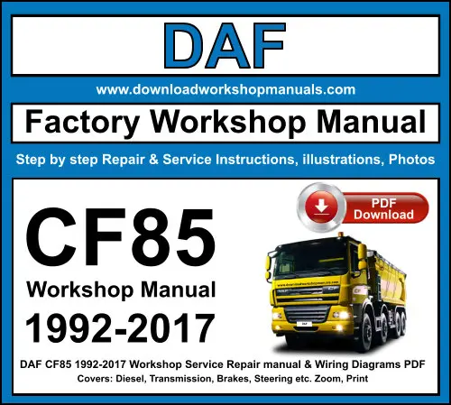 DAF CF85 service repair manual PDF download