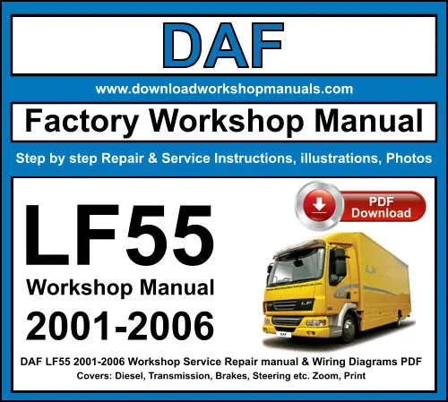 DAF LF55 service repair manual PDF download