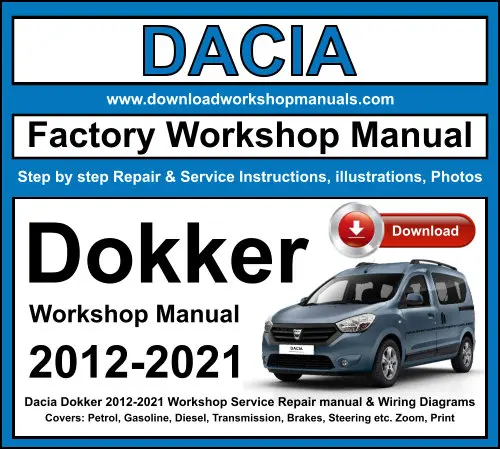 Dacia Dokker 2012-2021 service repair manual PDF download