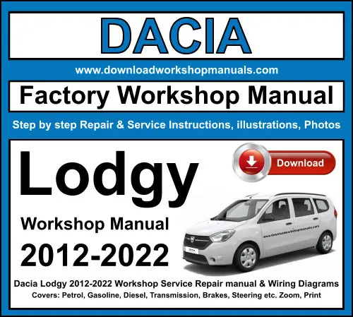 Dacia Lodgy 2012-2022 service repair manual PDF download