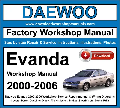 Daewoo Evanda 2000-2006 service repair manual PDF download