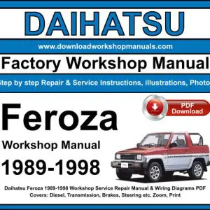 Daihatsu Feroza 1989-1998 service repair manual PDF download