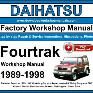 Daihatsu Fourtrak 1989-1998 service repair manual PDF download