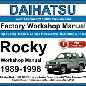 Daihatsu Rocky 1989-1998 service repair manual PDF download