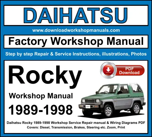 Daihatsu Rocky 1989-1998 service repair manual PDF download