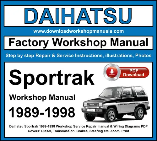 Daihatsu Sportrak 1989-1998 service repair manual PDF download