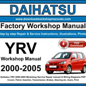 Daihatsu YRV 2000-2005 service repair manual PDF download