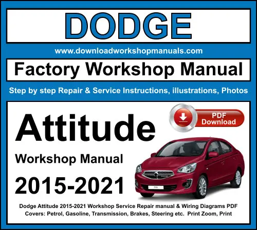 Dodge Attitude 2015-2021 service repair manual PDF download
