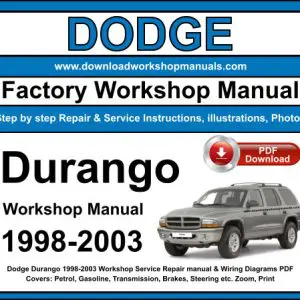 Dodge Durango 1998-2003 service repair manual PDF download