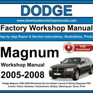 Dodge Magnum 2005-2008 service repair manual PDF download